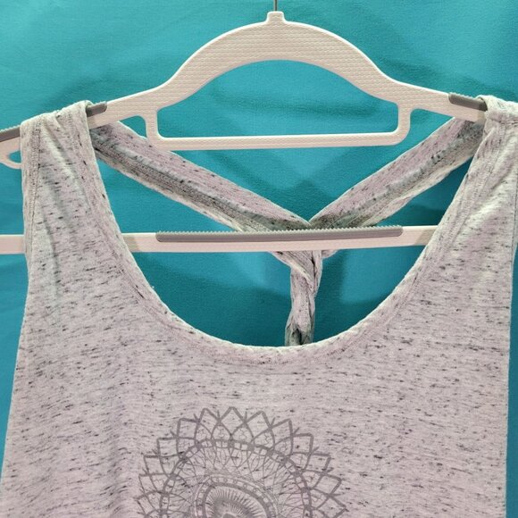 District Womens Mandala Print Tank Top Cross Back M - Picture 2 of 8